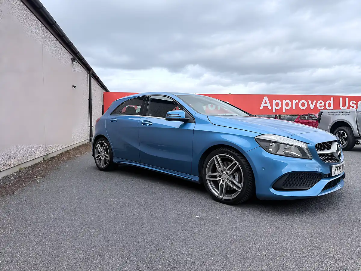 Used 2016 Mercedes-Benz a Class AMG Line Blue - Interior and Exterior details 12