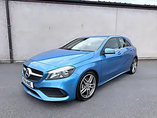 Used 2016 Mercedes-Benz a Class AMG Line Blue - Interior and Exterior details 2
