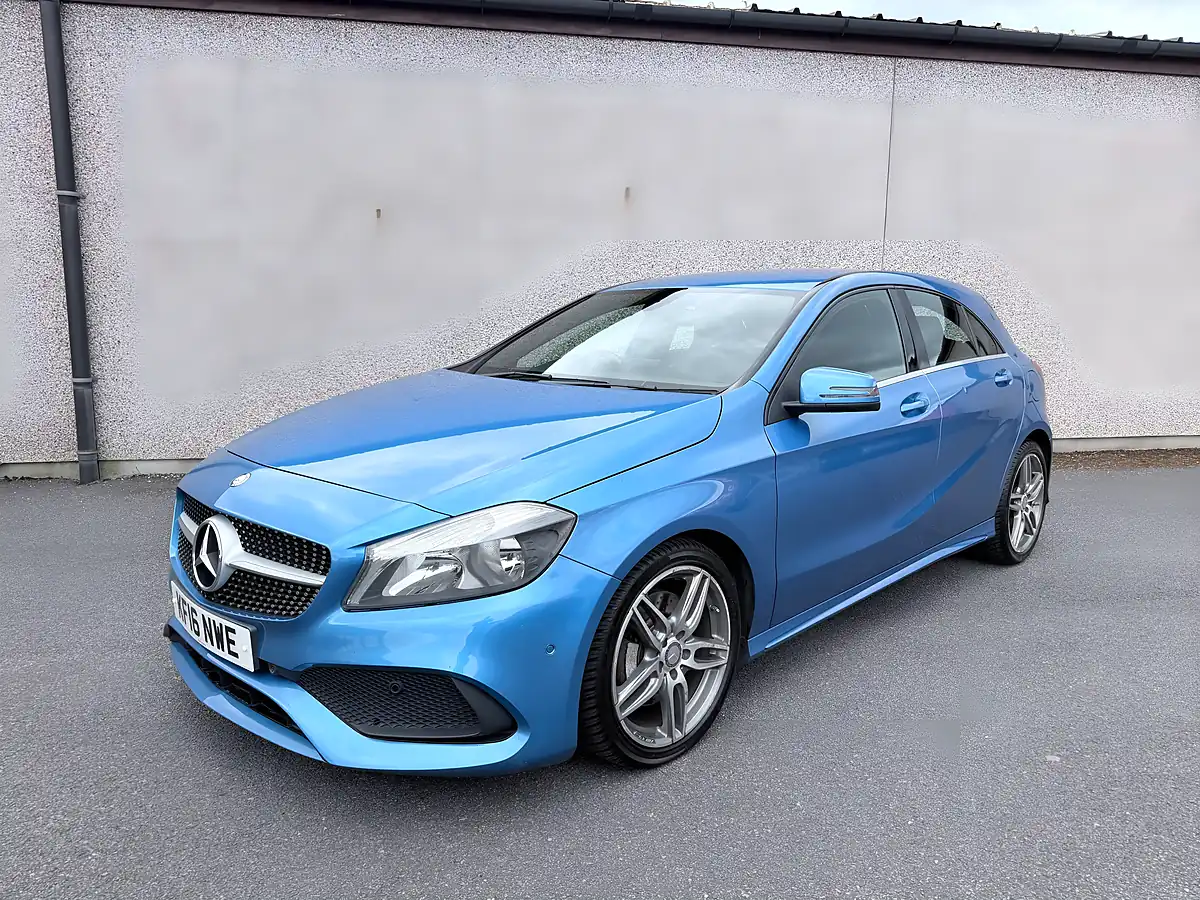 Used 2016 Mercedes-Benz a Class AMG Line Blue - Interior and Exterior details 2