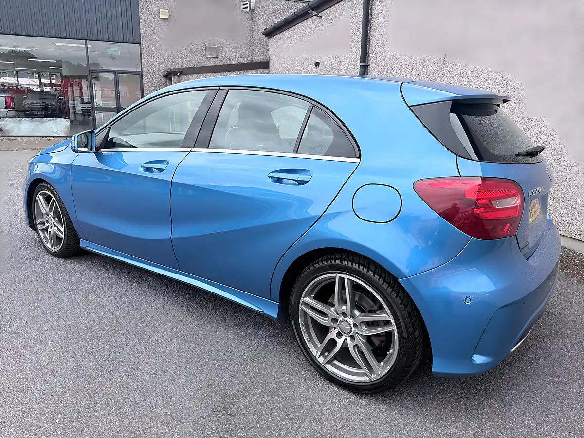 Used 2016 Mercedes-Benz a Class AMG Line Blue - Interior and Exterior details 4