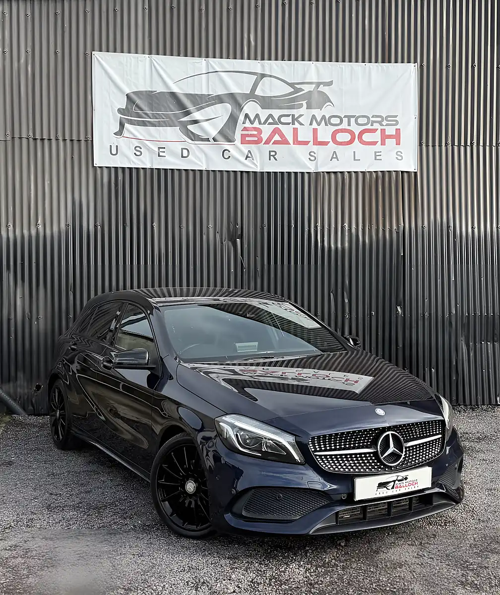 Used 2016 Mercedes-Benz a Class AMG Line Blue - Front View