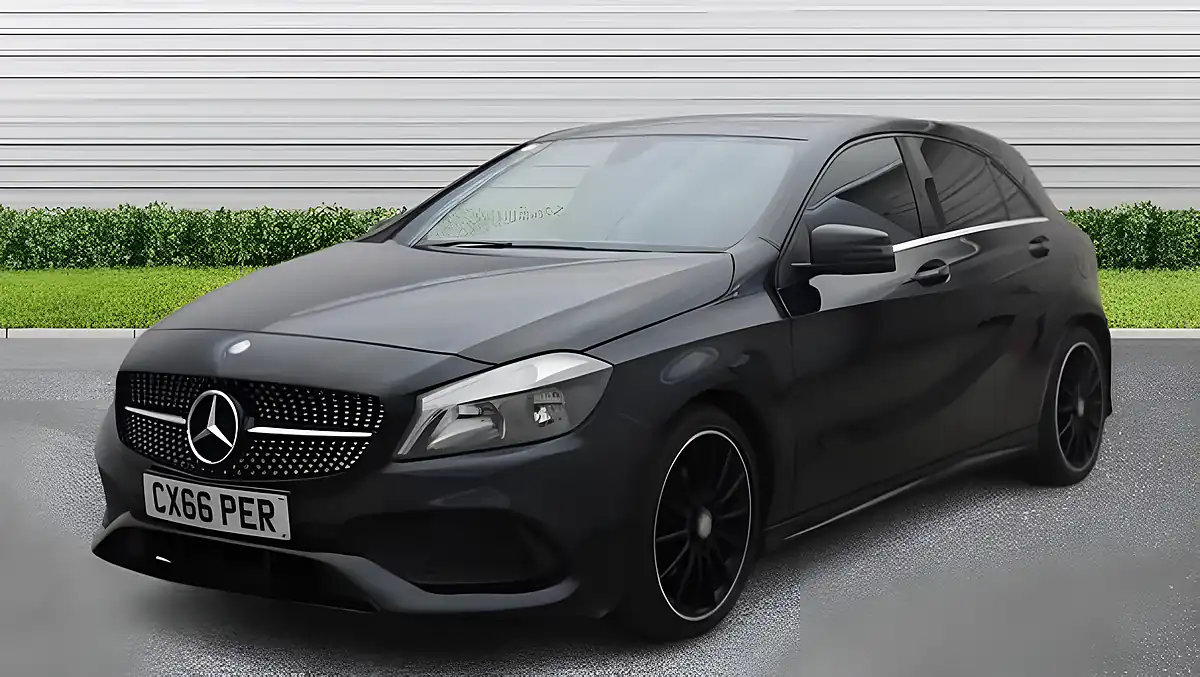 Used 2016 Mercedes-Benz a Class AMG Line Executive Black - Front View