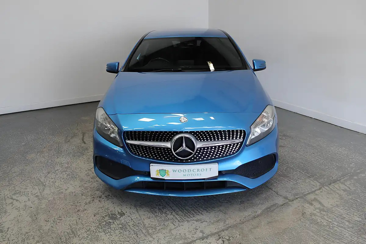 Used 2016 Mercedes-Benz a Class AMG Line Executive Blue - Interior and Exterior details 9