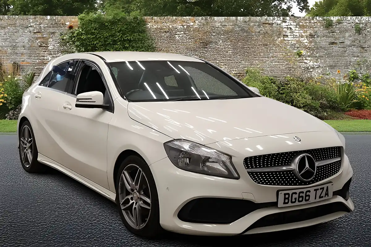Used 2016 Mercedes-Benz a Class AMG Line (executive) White - Front View