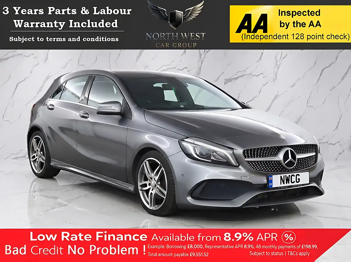 Used 2016 Mercedes-Benz a Class AMG Line Premium Grey - Front View