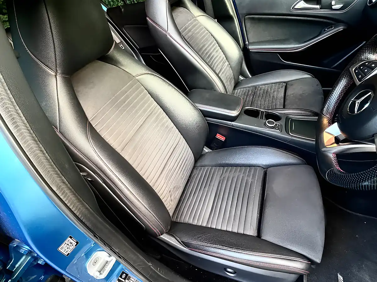 Used 2016 Mercedes-Benz a Class AMG Line (premium Plus) Blue - Interior and Exterior details 11