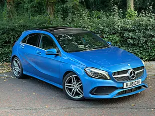 Used 2016 Mercedes-Benz a Class AMG Line (premium Plus) Blue - Interior and Exterior details 2