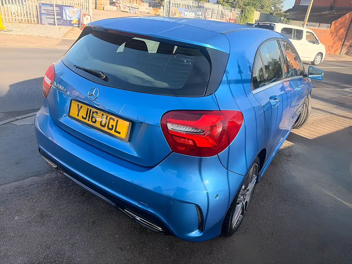 Used 2016 Mercedes-Benz a Class AMG Line Premium Plus Blue - Interior and Exterior details 10