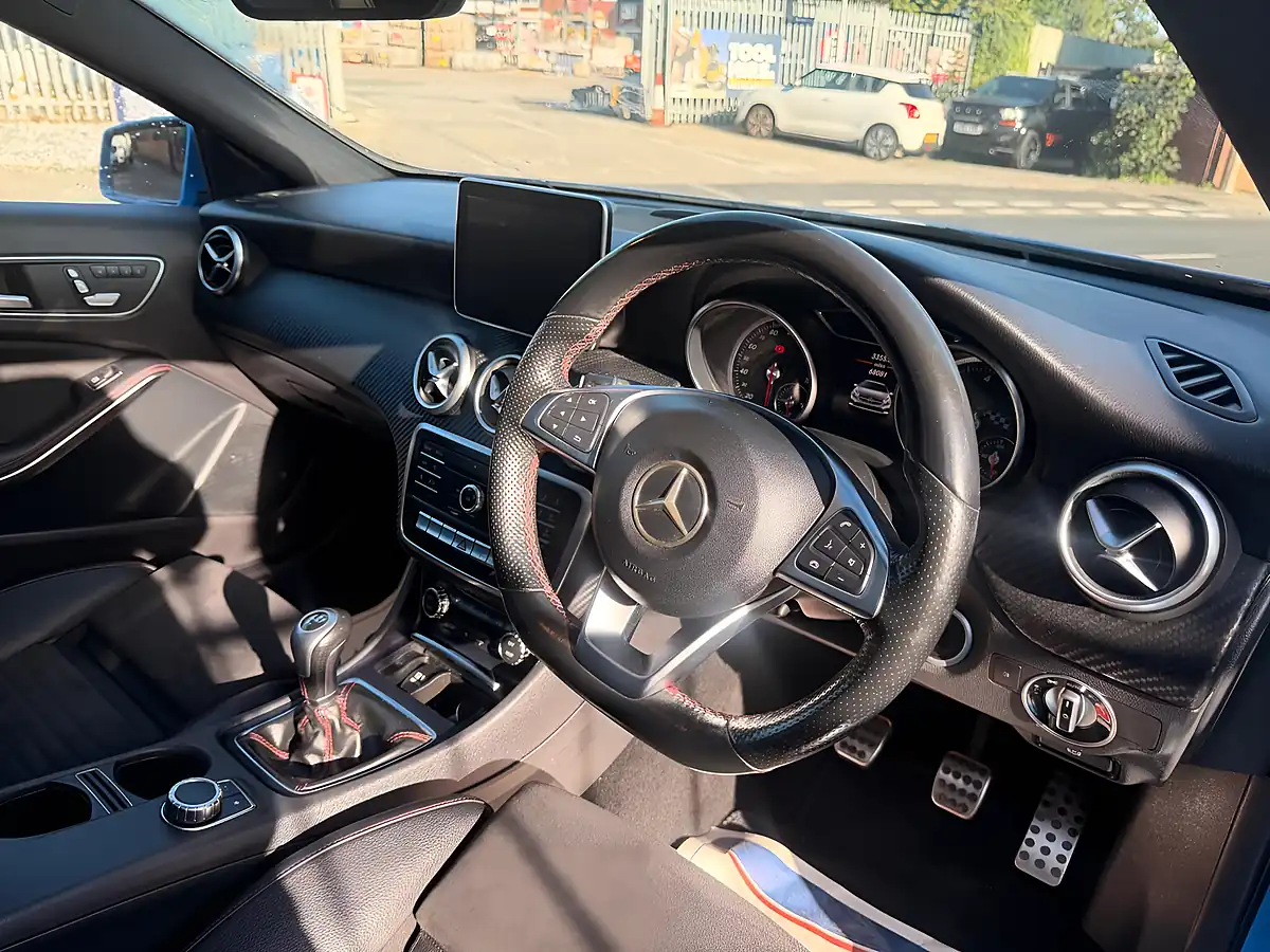 Used 2016 Mercedes-Benz a Class AMG Line Premium Plus Blue - Interior and Exterior details 13