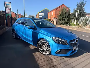 Used 2016 Mercedes-Benz a Class AMG Line Premium Plus Blue - Interior and Exterior details 2