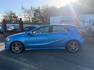 Used 2016 Mercedes-Benz a Class AMG Line Premium Plus Blue - Interior and Exterior details 4