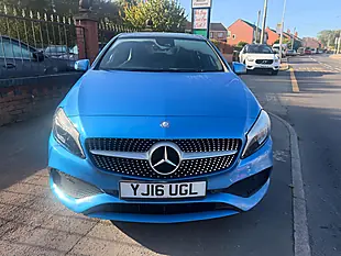 Used 2016 Mercedes-Benz a Class AMG Line Premium Plus Blue - Interior and Exterior details 6