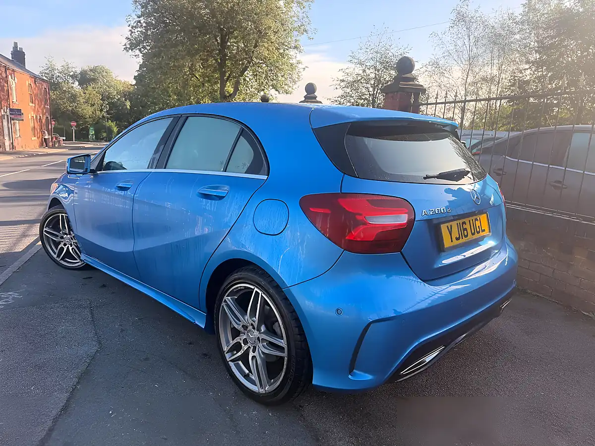 Used 2016 Mercedes-Benz a Class AMG Line Premium Plus Blue - Interior and Exterior details 8