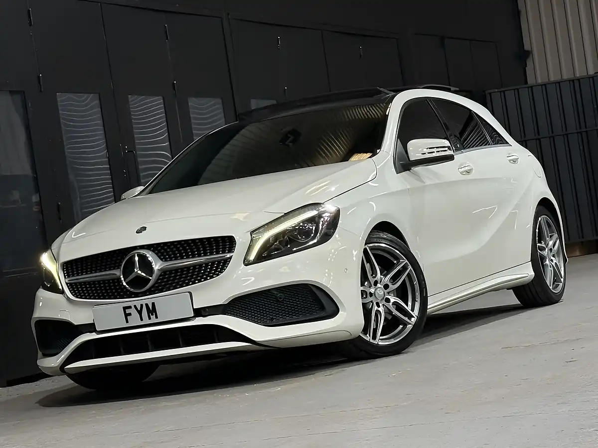 Used 2016 Mercedes-Benz a Class AMG Line (premium Plus) White - Interior and Exterior details 19