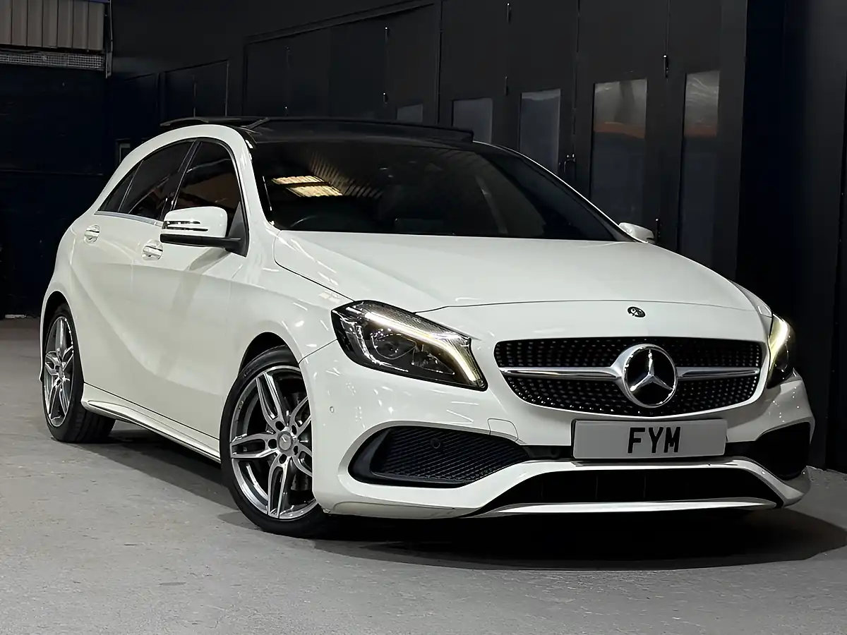 Used 2016 Mercedes-Benz a Class AMG Line (premium Plus) White - Interior and Exterior details 3
