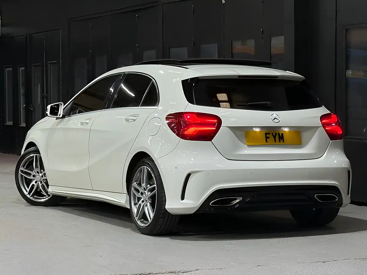 Used 2016 Mercedes-Benz a Class AMG Line (premium Plus) White - Interior and Exterior details 5