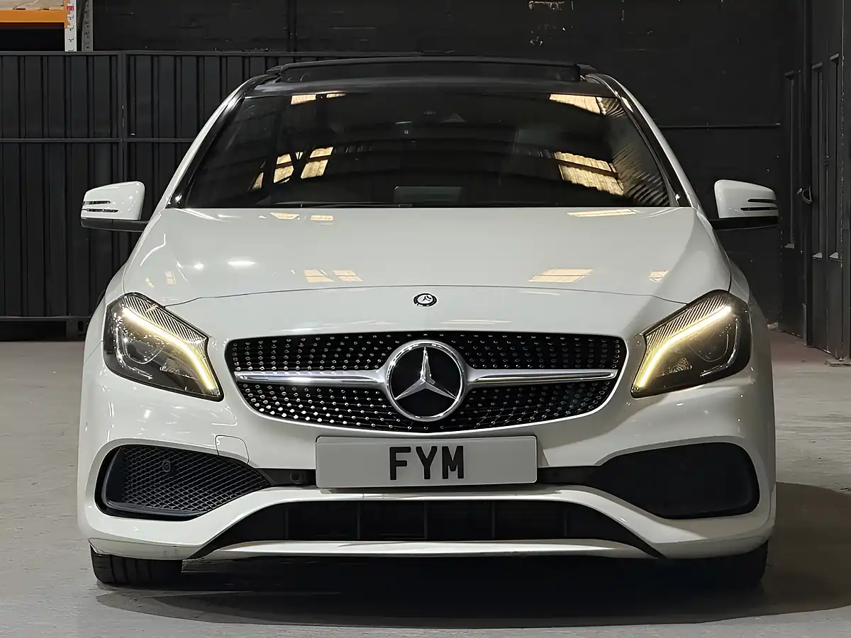 Used 2016 Mercedes-Benz a Class AMG Line (premium Plus) White - Interior and Exterior details 7