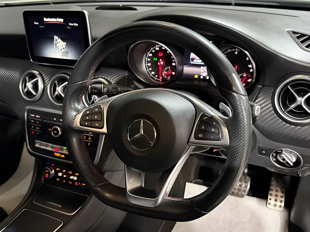 Used 2016 Mercedes-Benz a Class AMG Line (premium Plus) White - Interior and Exterior details 9