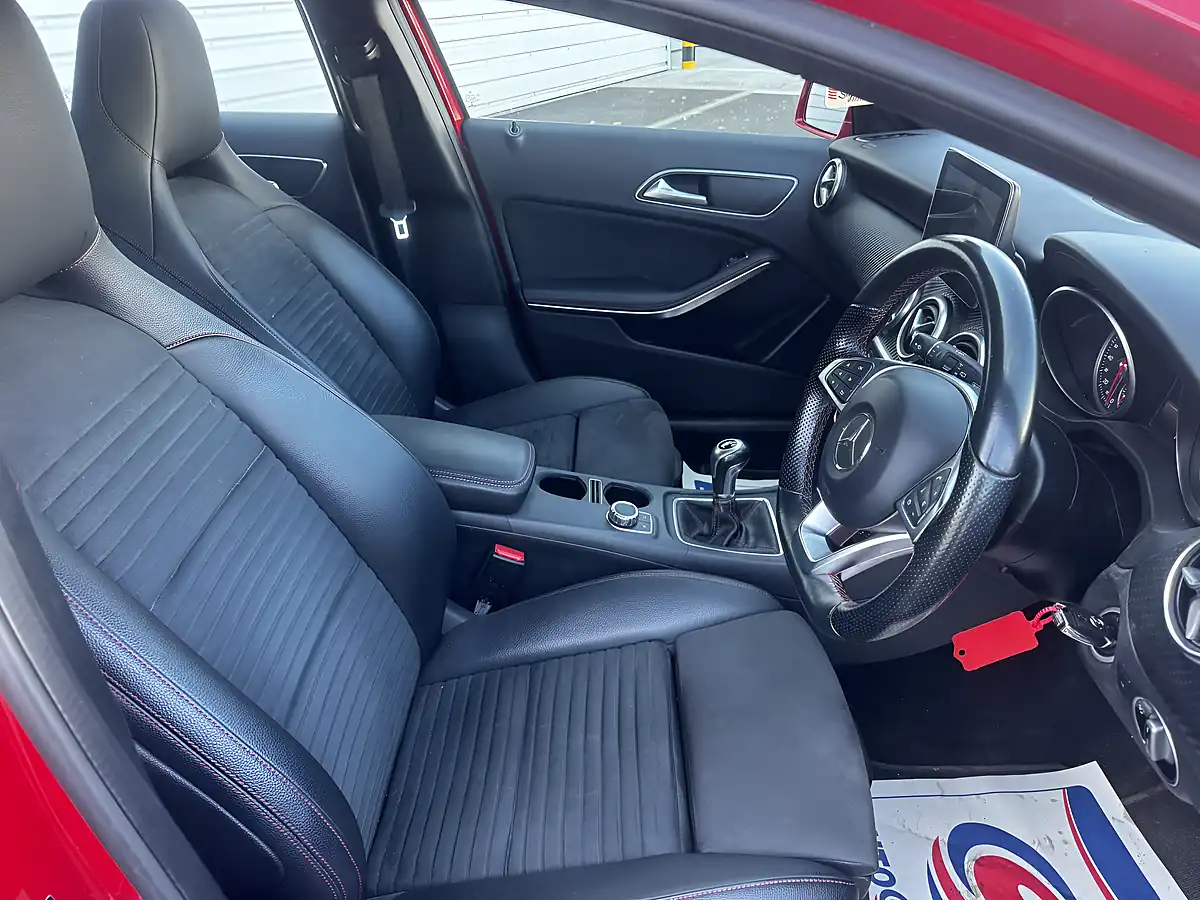 Used 2016 Mercedes-Benz a Class AMG Line (premium) Red - Interior and Exterior details 11