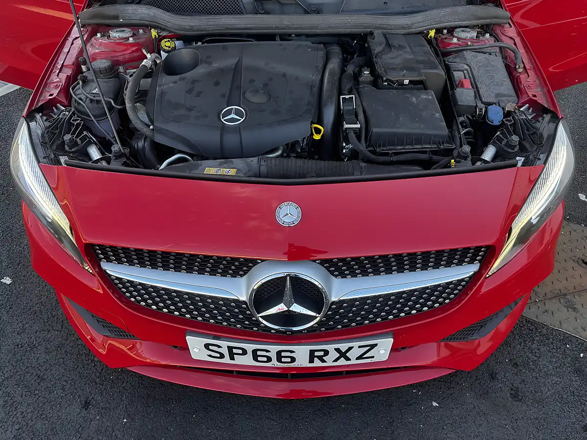 Used 2016 Mercedes-Benz a Class AMG Line (premium) Red - Interior and Exterior details 14
