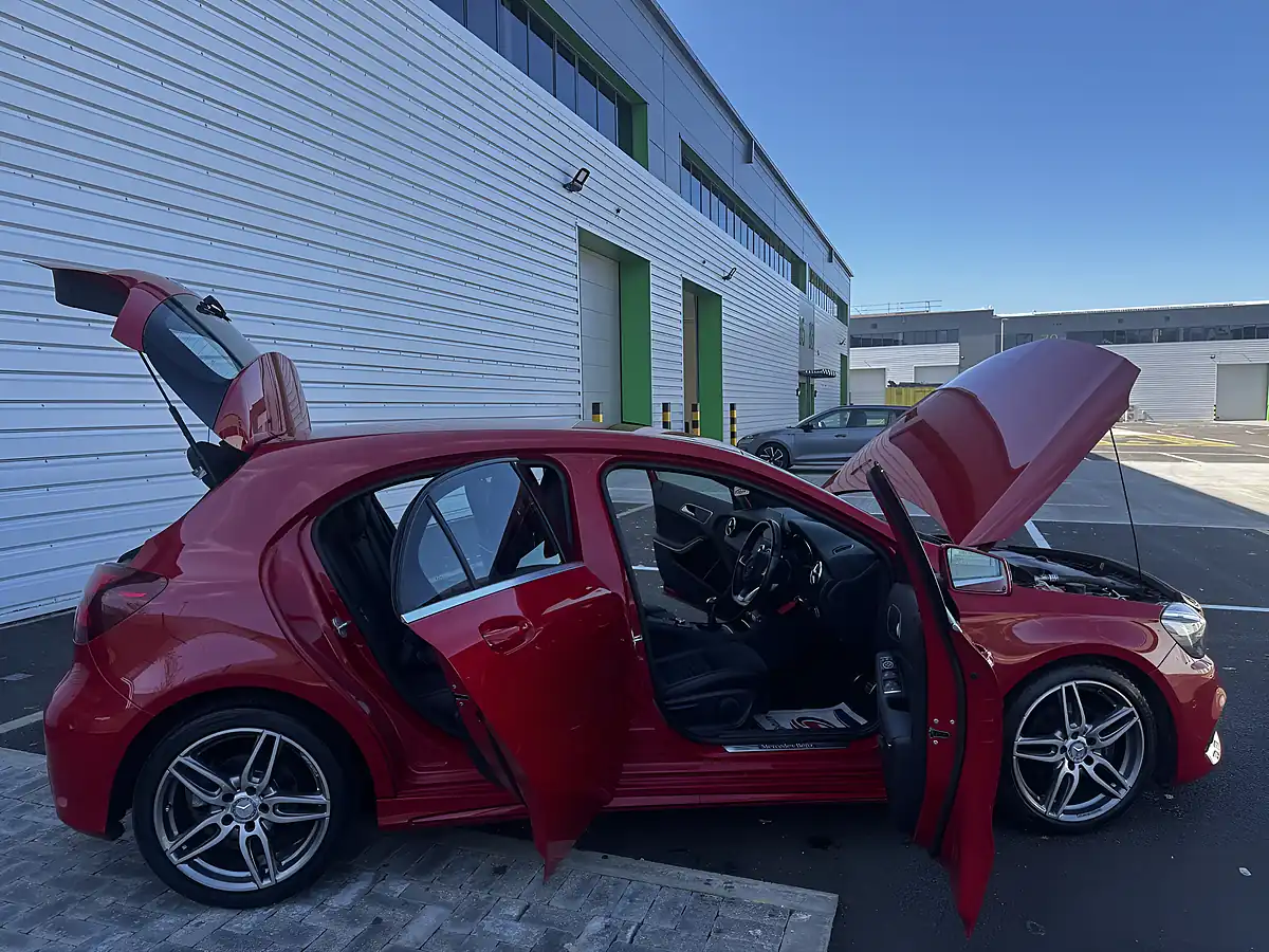 Used 2016 Mercedes-Benz a Class AMG Line (premium) Red - Interior and Exterior details 17