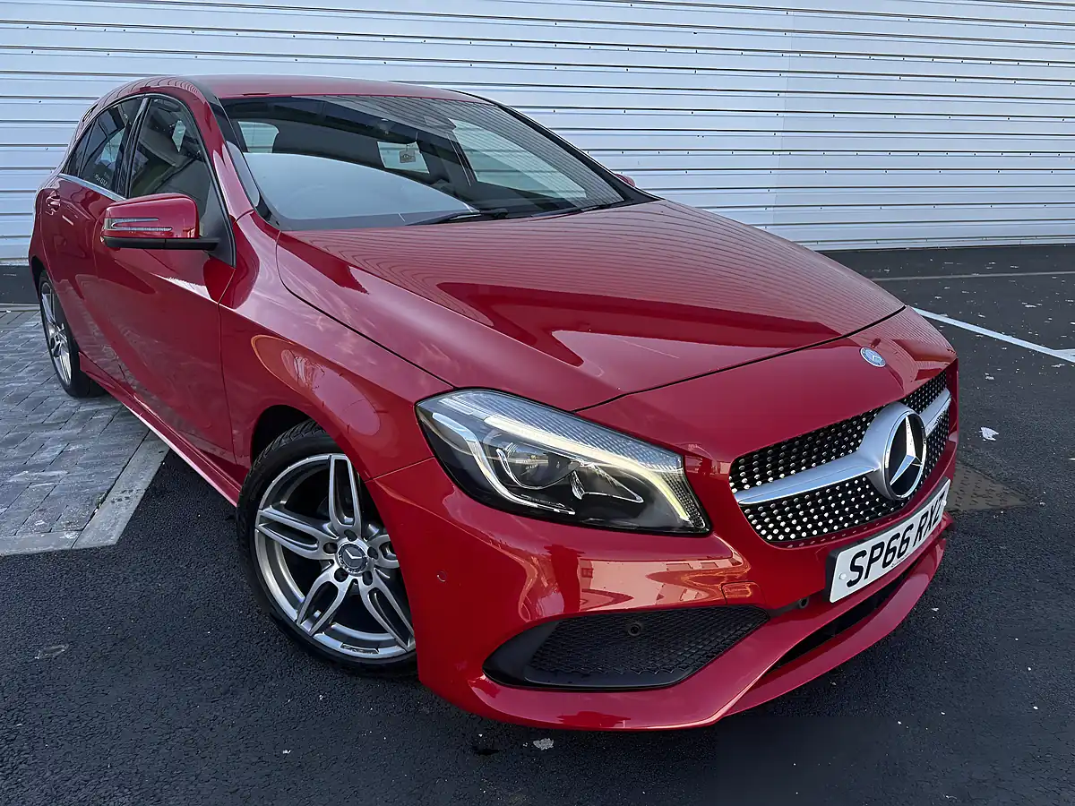 Used 2016 Mercedes-Benz a Class AMG Line (premium) Red - Interior and Exterior details 2