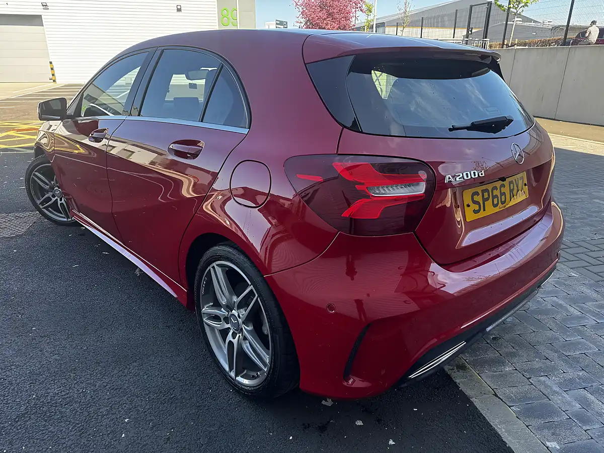 Used 2016 Mercedes-Benz a Class AMG Line (premium) Red - Interior and Exterior details 5