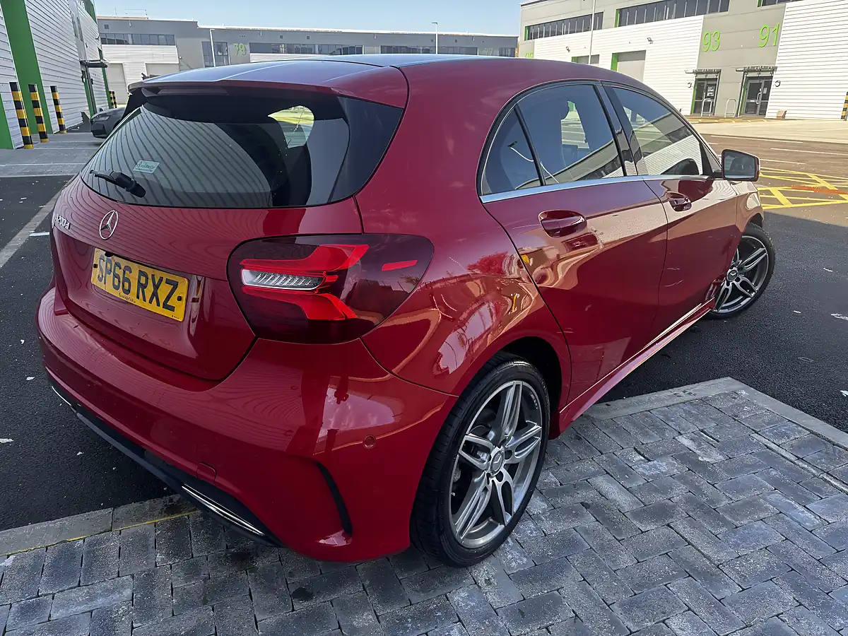 Used 2016 Mercedes-Benz a Class AMG Line (premium) Red - Interior and Exterior details 7