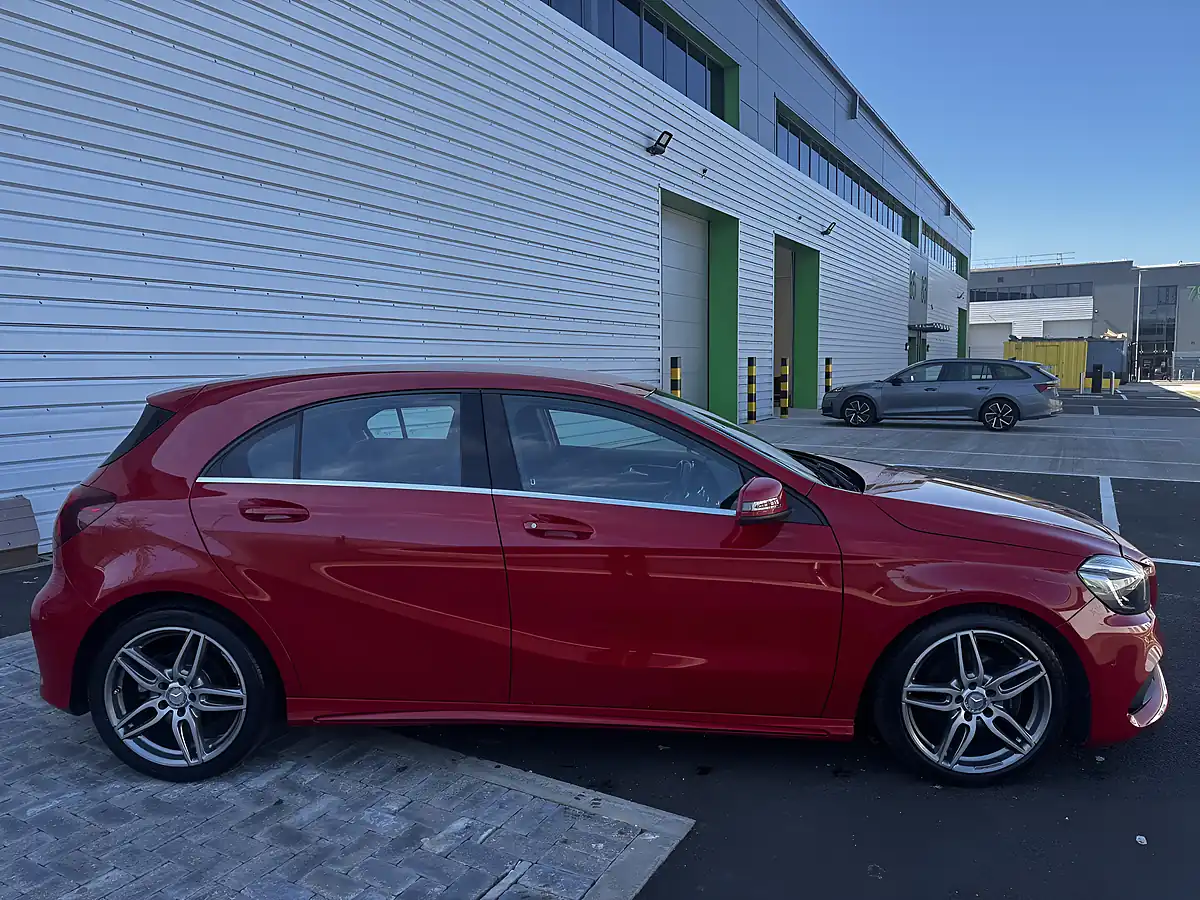 Used 2016 Mercedes-Benz a Class AMG Line (premium) Red - Interior and Exterior details 8