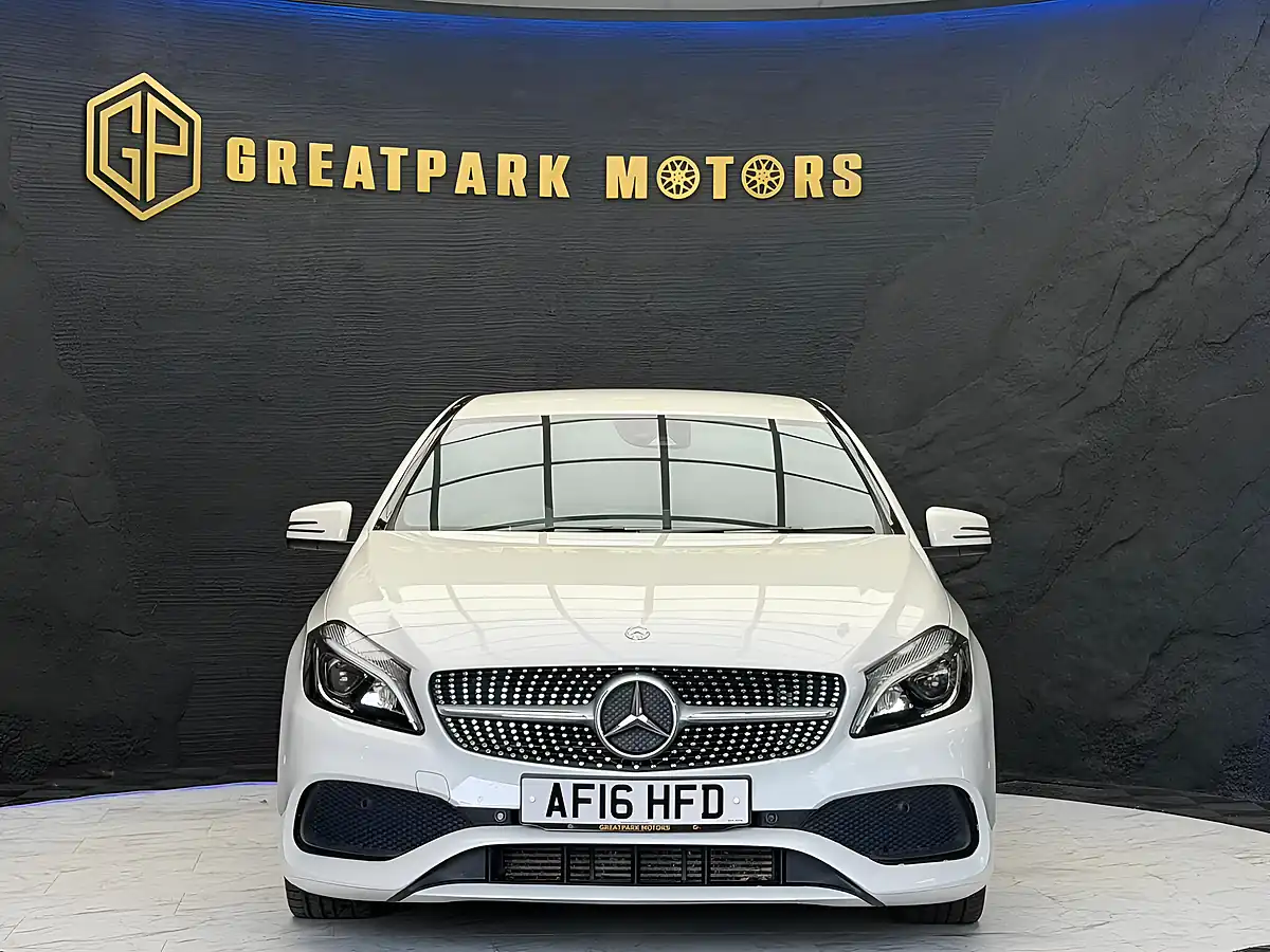 Used 2016 Mercedes-Benz a Class AMG Line (premium) White - Interior and Exterior details 2