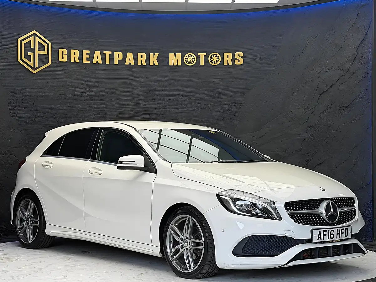 Used 2016 Mercedes-Benz a Class AMG Line (premium) White - Interior and Exterior details 3