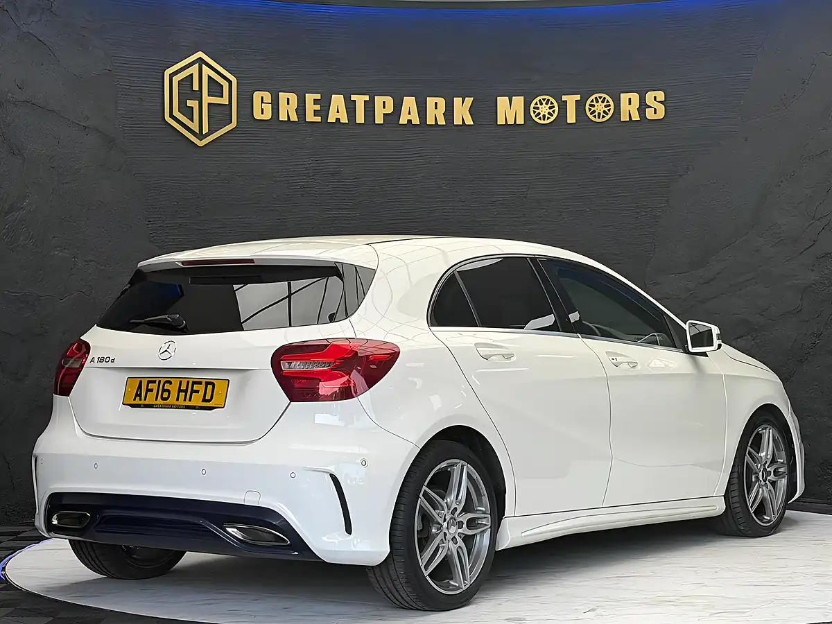 Used 2016 Mercedes-Benz a Class AMG Line (premium) White - Interior and Exterior details 5
