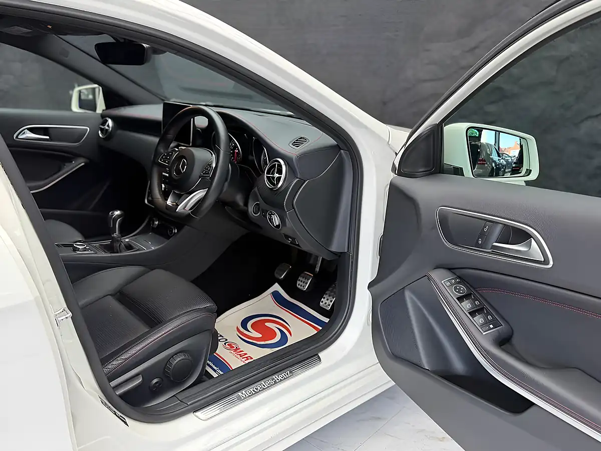 Used 2016 Mercedes-Benz a Class AMG Line (premium) White - Interior and Exterior details 9