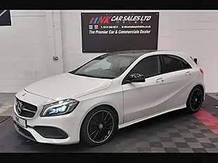 Used 2016 Mercedes-Benz a Class AMG Line Premium+ White - Interior and Exterior details 2