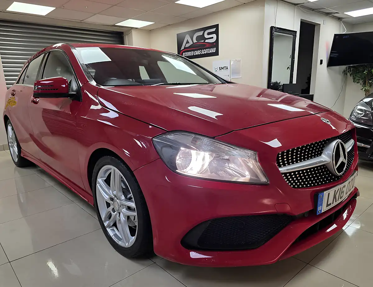 Used 2016 Mercedes-Benz a Class AMG Line Red - Front View