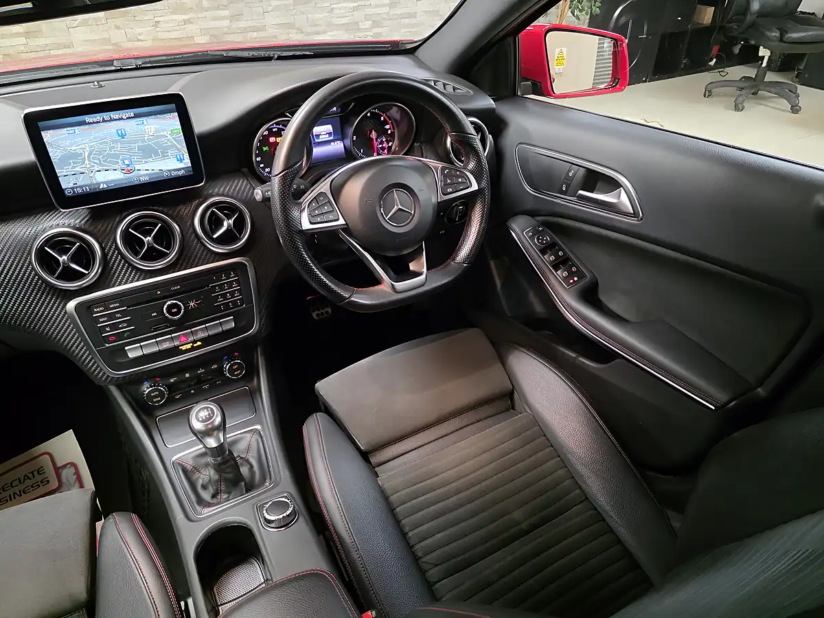 Used 2016 Mercedes-Benz a Class AMG Line Red - Interior and Exterior details 10