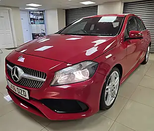Used 2016 Mercedes-Benz a Class AMG Line Red - Interior and Exterior details 2