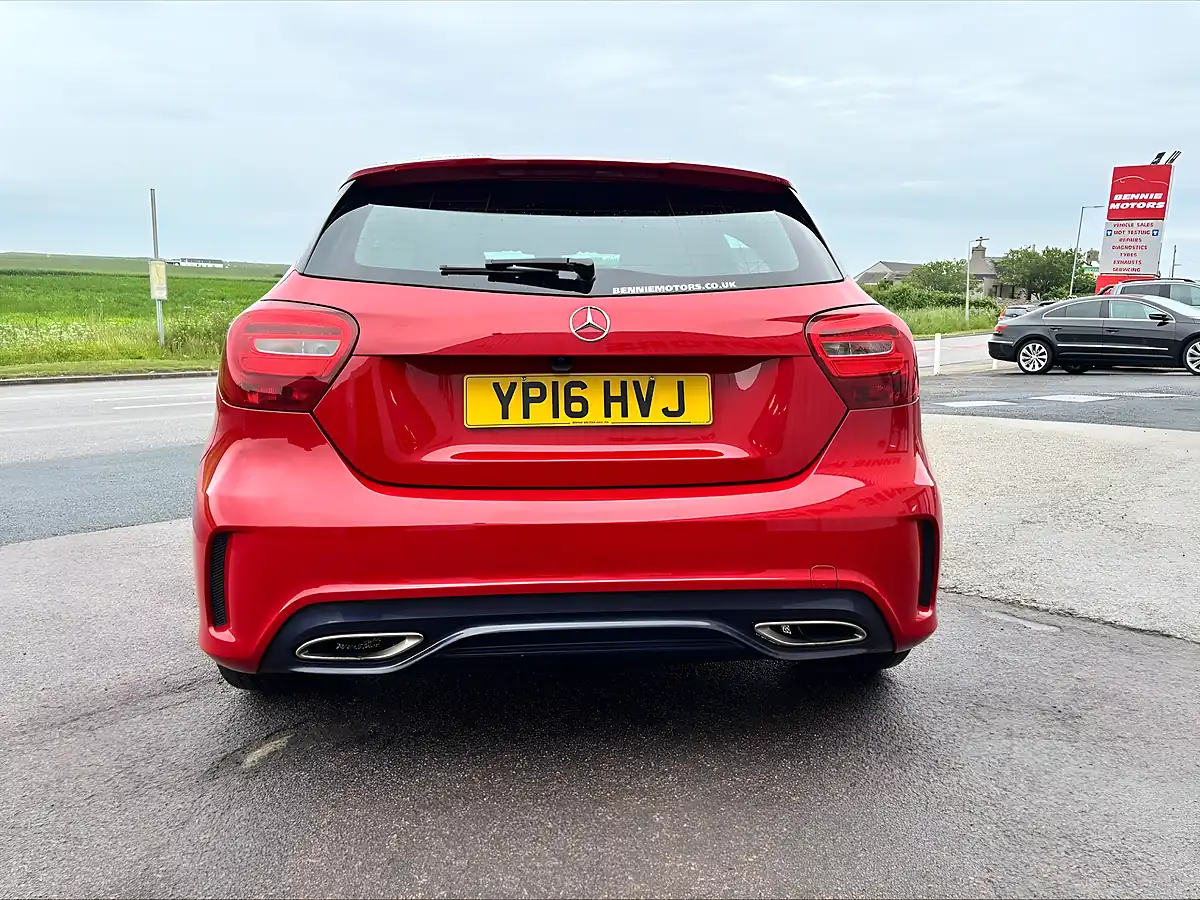 Used 2016 Mercedes-Benz a Class AMG Line Red - Interior and Exterior details 4