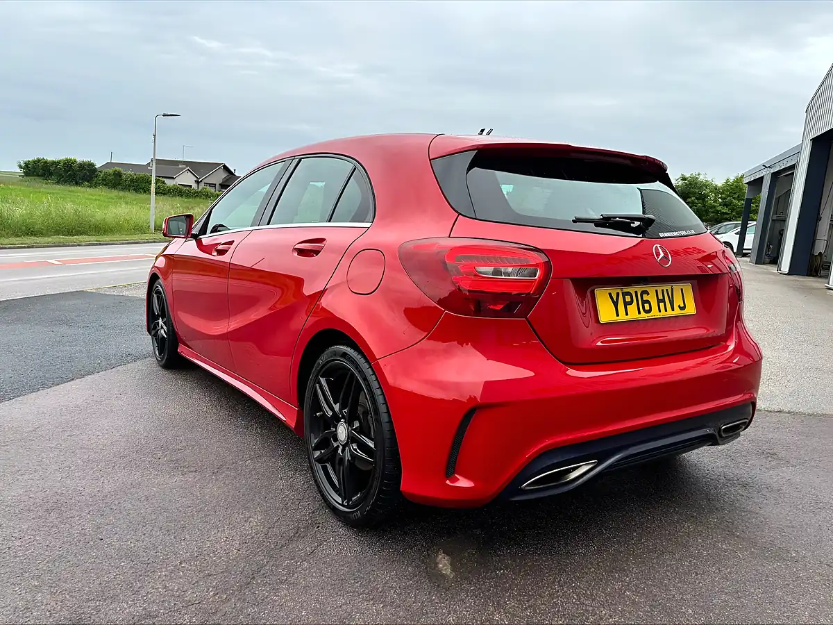 Used 2016 Mercedes-Benz a Class AMG Line Red - Interior and Exterior details 5