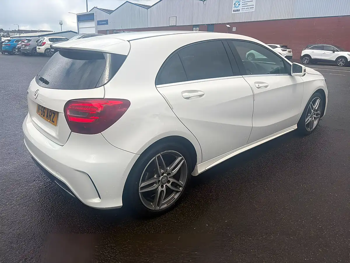 Used 2016 Mercedes-Benz a Class AMG Line White - Interior and Exterior details 4