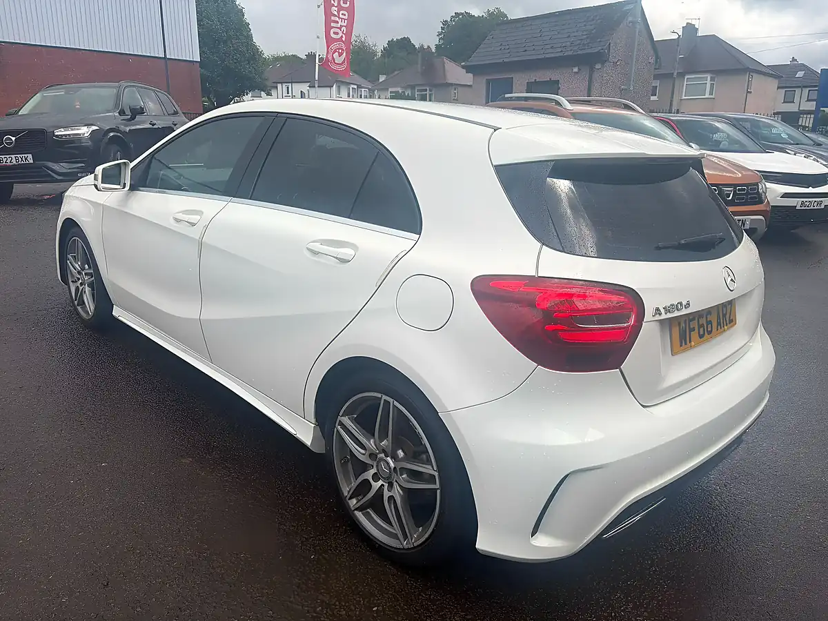 Used 2016 Mercedes-Benz a Class AMG Line White - Interior and Exterior details 6
