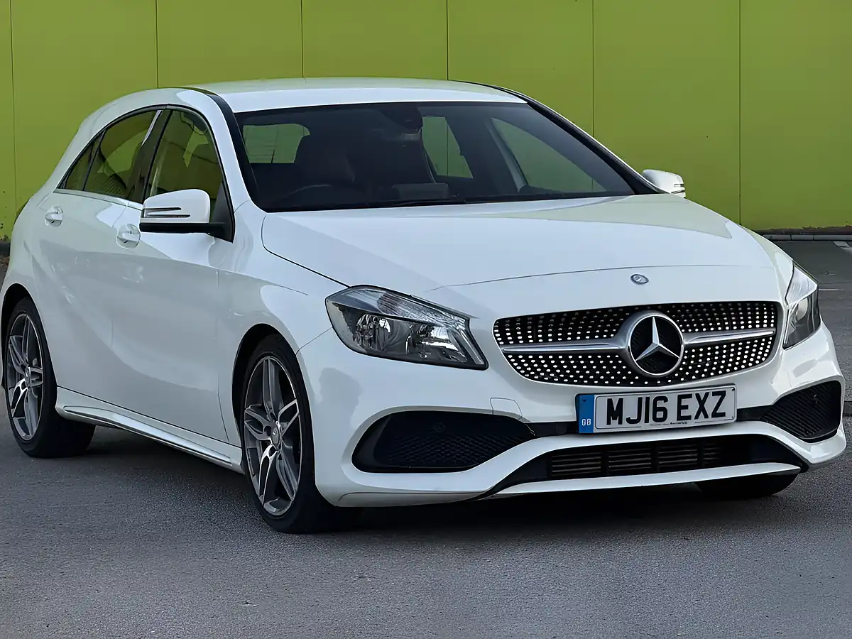 Used 2016 Mercedes-Benz a Class AMG Line White - Front View