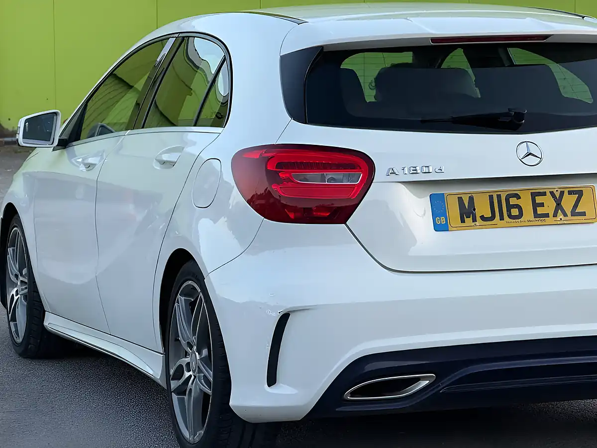 Used 2016 Mercedes-Benz a Class AMG Line White - Interior and Exterior details 7