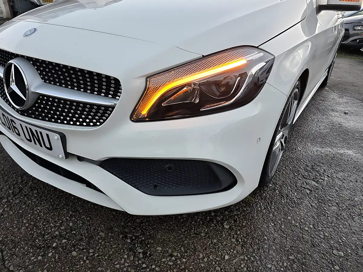 Used 2016 Mercedes-Benz a Class AMG Line White - Interior and Exterior details 17