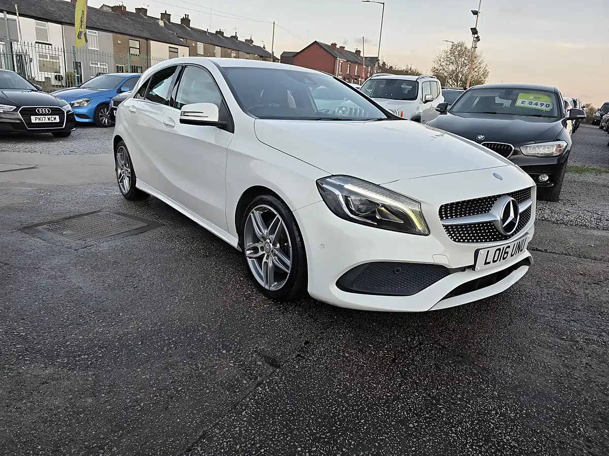Used 2016 Mercedes-Benz a Class AMG Line White - Interior and Exterior details 2