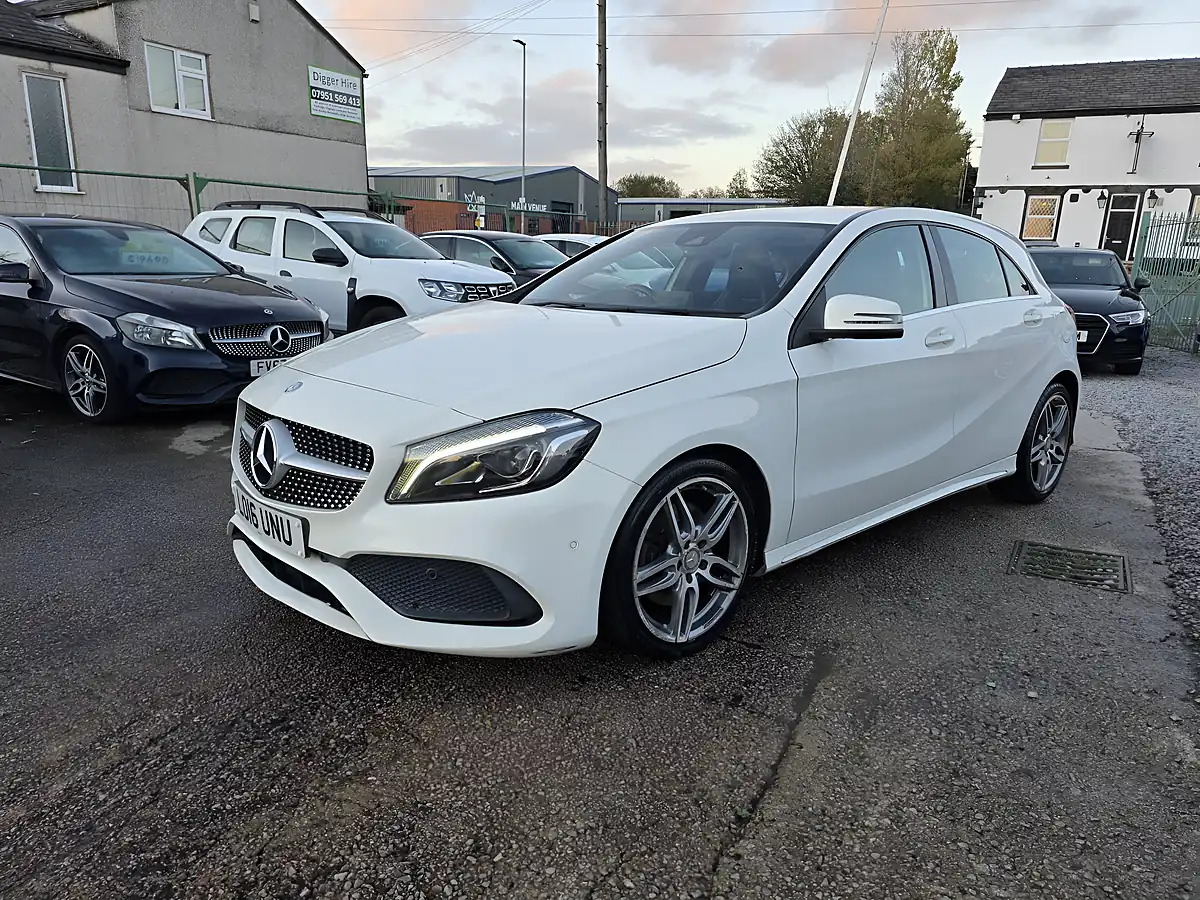 Used 2016 Mercedes-Benz a Class AMG Line White - Interior and Exterior details 3