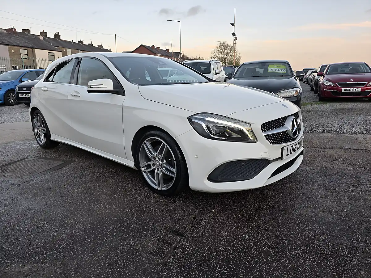 Used 2016 Mercedes-Benz a Class AMG Line White - Interior and Exterior details 4