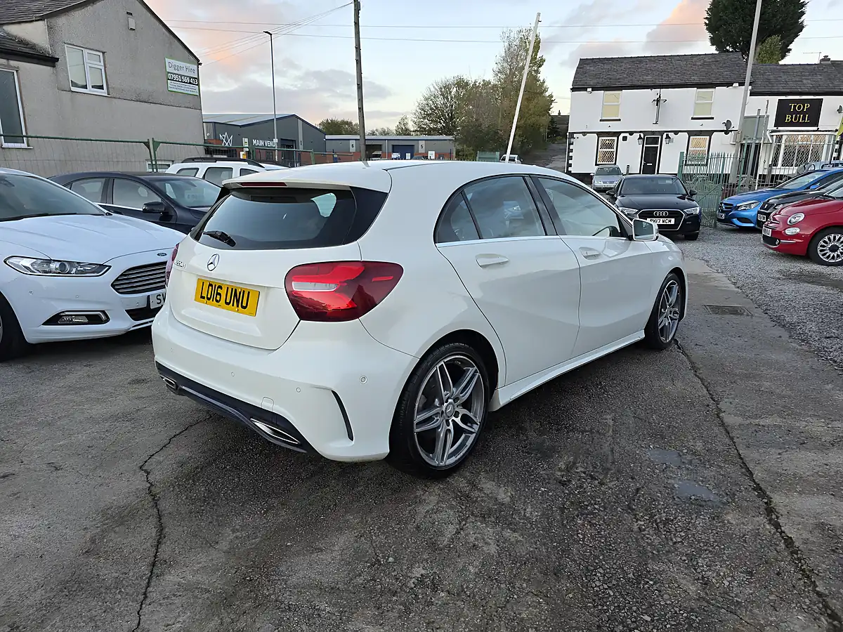 Used 2016 Mercedes-Benz a Class AMG Line White - Interior and Exterior details 7