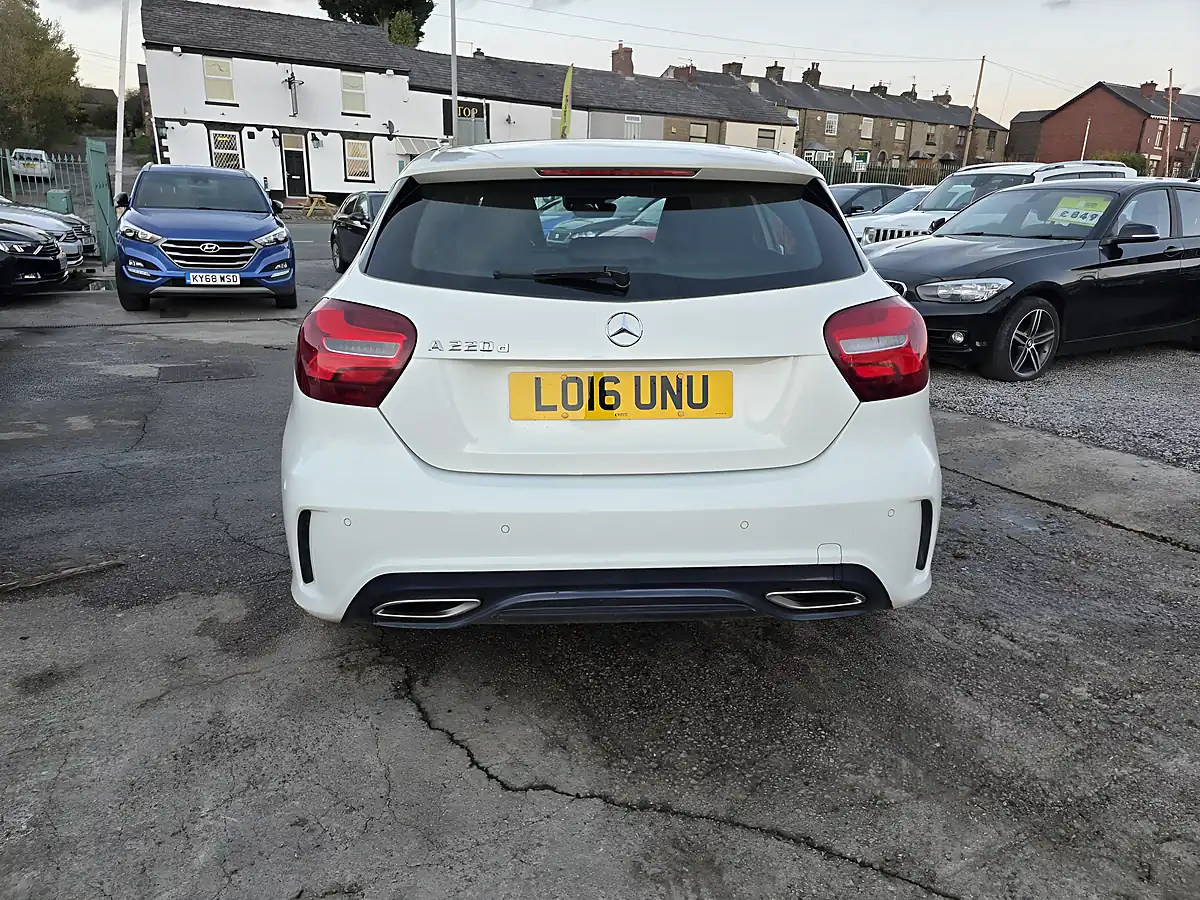 Used 2016 Mercedes-Benz a Class AMG Line White - Interior and Exterior details 8