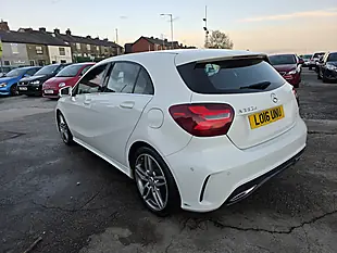 Used 2016 Mercedes-Benz a Class AMG Line White - Interior and Exterior details 9
